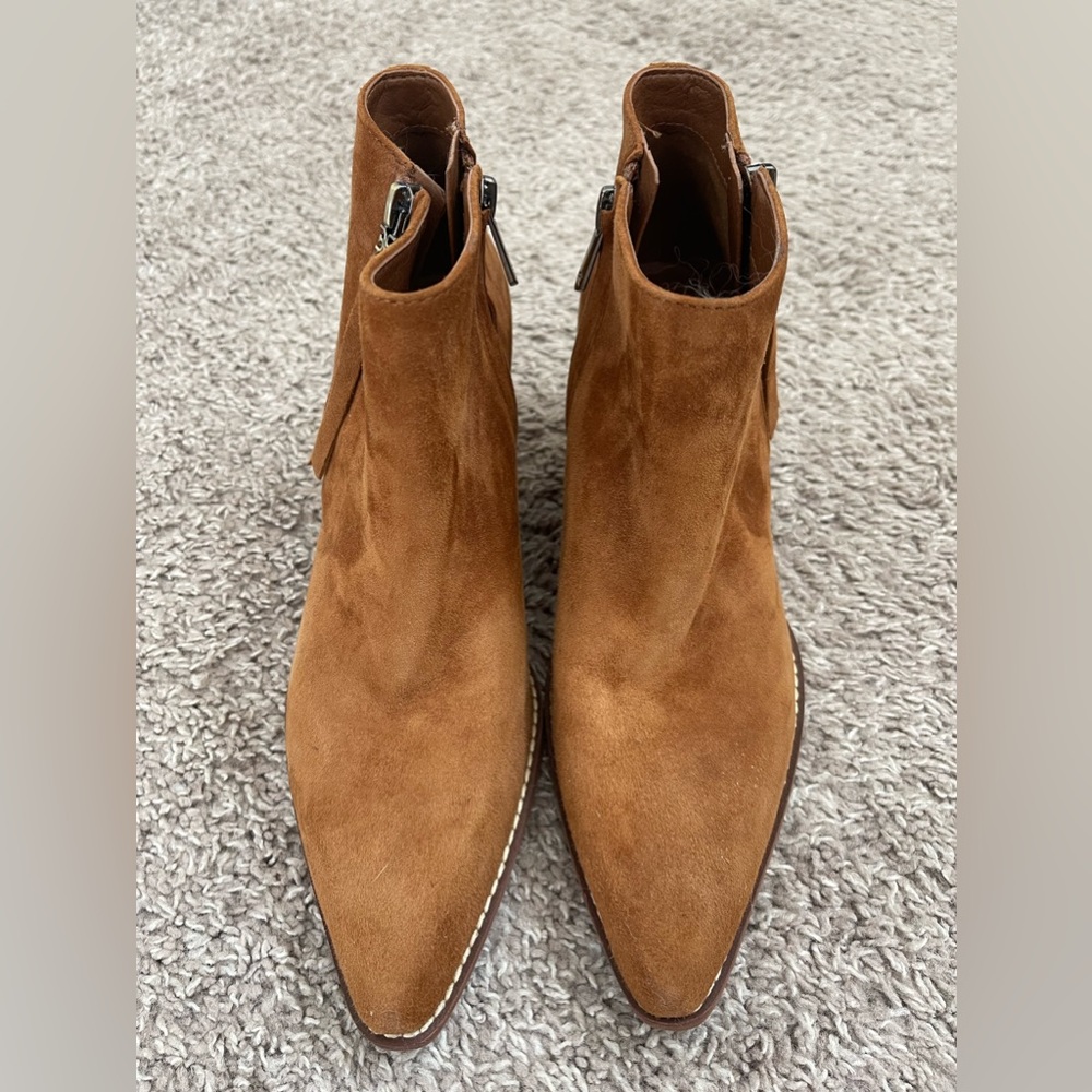 Sam Edelman Walden Ankle Boots-Tan-Size: 5.5